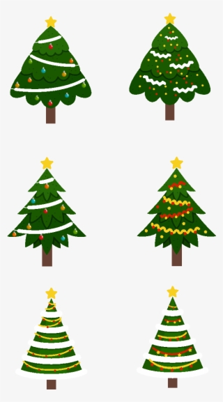 Christmas Tree Design Element Vector Png And Image - Christmas Tree