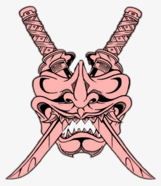 #hannya #mask #oni #demon - Samurai Sword Tattoo Designs