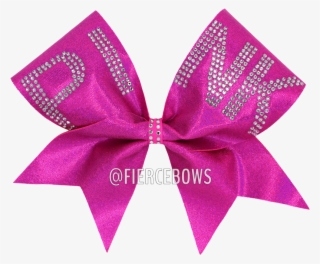 Pink Rhinestone Bow - Lace