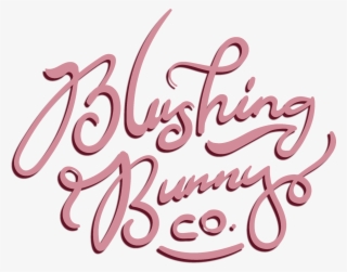 Blushing Bunny - Calligraphy