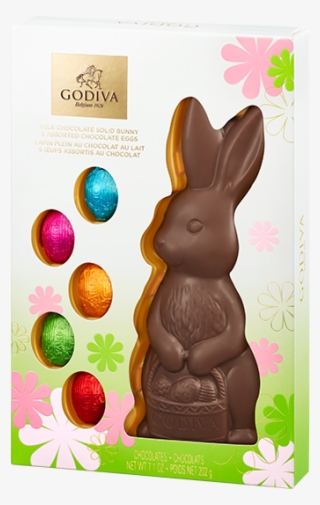 Milk Chocolate Bunny & 5 Chocolate Eggs - Chocolate