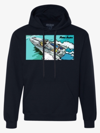 Vintage Chris Craft Silver Arrow Gildan Heavyweight - Black And Mint Green Hoodie