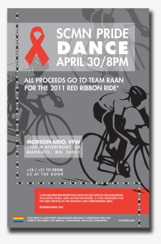 The Red Ribbon Ride Is A 300 Mile Ride Across Minnesota, - Bicycle Clip Art