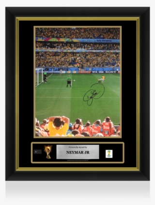 Neymar Jr Official Fifa World Cup™ Signed And Framed - 2014 Fifa World Cup