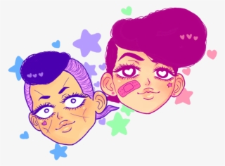 Colorful Josuke And Okuyasu Https - Illustration
