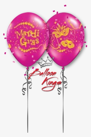 11in Latex Mardi Gras Mask - Merry Christmas Balloon Png