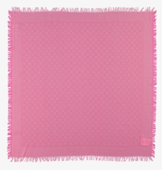 Picture Of 'gg' Logo Print Scarf Pink - Stole