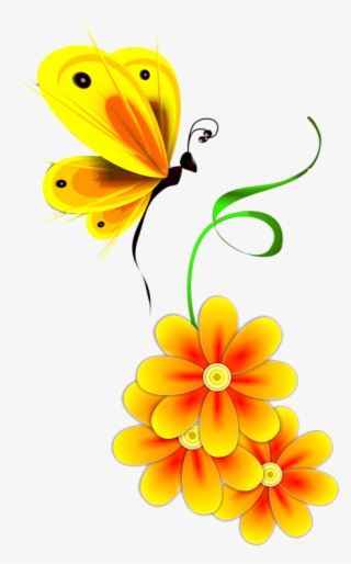 C5f41d4d Bug Images, Butterfly Clip Art, Bugs - Yellow Butterfly Png
