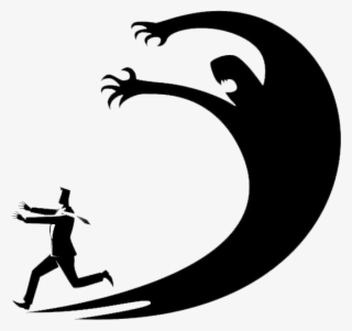 66635840 S Man Running From Shadow Bw Left - Attacchi Di Panico