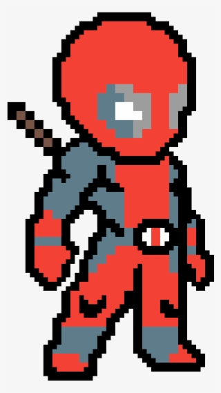 Pixel Art - Deadpool Pixel Art - 400x400 Png Download - Pngkit