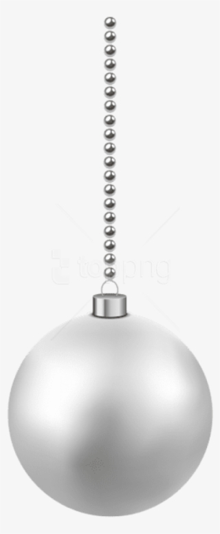 Free Png White Christmas Hanging Ball Png - White Christmas Balls Transparent