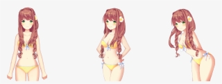 And This Is The Sprite Of Monika's Other Bikini That - Ddlc Sprites Bikini
