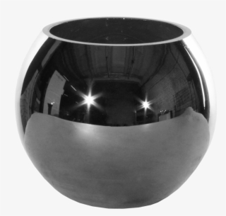 Vase Ball Dark Silver - Vase