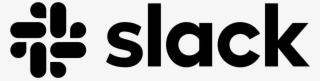 Slack Logo Black And White - Graphics