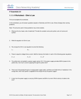 Pdf - 1.1 1.4 Ohm's Law