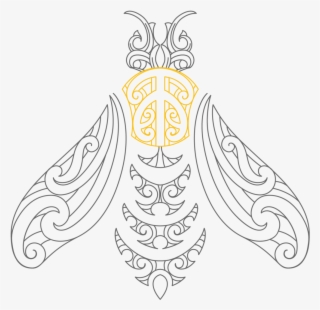 Dark Bee - Mana Kai Drawings Of A Bee