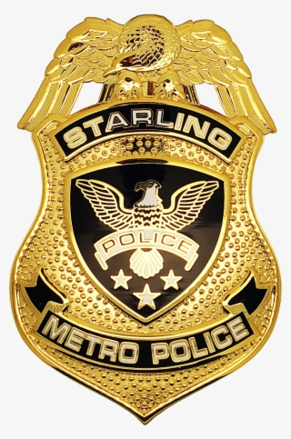 Starling Metro Police Department Shield Badge - Emblem