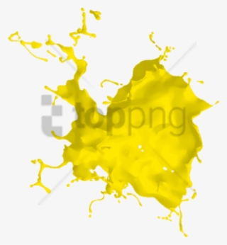 Free Png Yellow Paint Splash Png Png Image With Transparent - Flying Paint Picsart Png