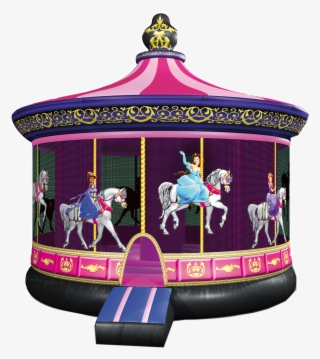 Pink Carousel Bounce House