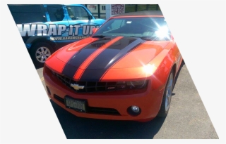 From Matte Black Racing Stripes, Hood And Roof Wraps - Chevrolet Camaro