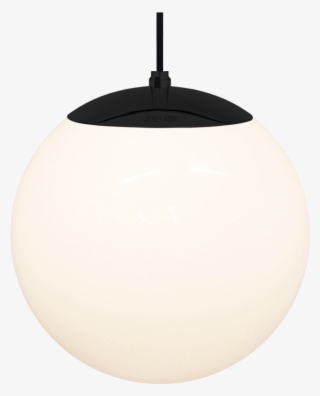 Opal Globe Pendant Black 300mm - Lampshade