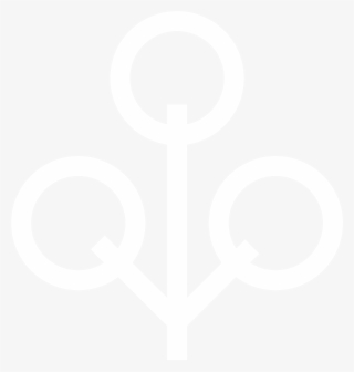 White Zcash Sapling Icon - Circle