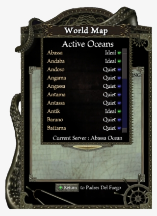 Servers Are The Different Areas In The Pirates Of The - Picture Frame