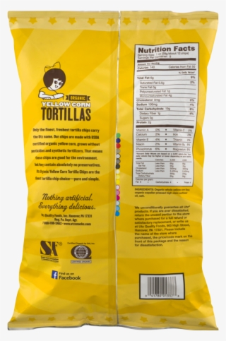 Utz Tortillas, Organic Yellow Corn - Packaging And Labeling