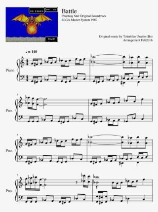 Phantasy Star Original Soundtrack Sega Master System - Sheet Music