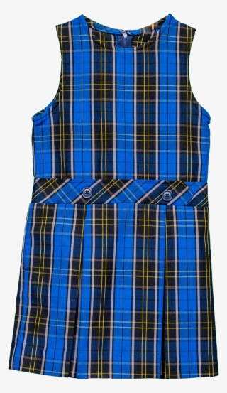 Drop Waist Jumper Style 194 Plaid - Wine Consumption