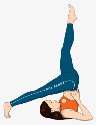 One Leg Supported Shoulderstand Yoga Pose Forte - Aerobic Exercise