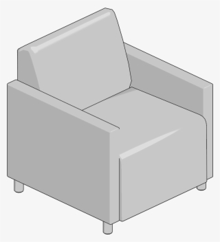 Chair,ctrst Fab,coupe Acrylic Legs - Club Chair