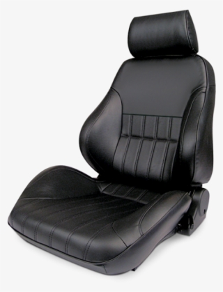 Mustang Procar Rally Smooth Back Seat, Black Leather, - Rally 1000 Seat