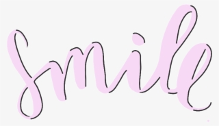 Smile 🌸 - Calligraphy