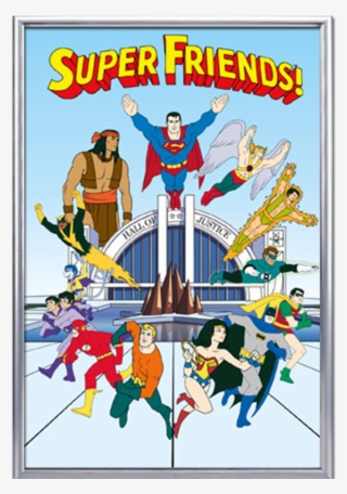 Deluxe Poster Frame Silver - Black Vulcan Super Friends