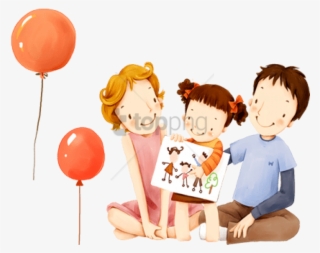 Free Png Children's Illustration Of Mother Day And - Illustration Kids Family