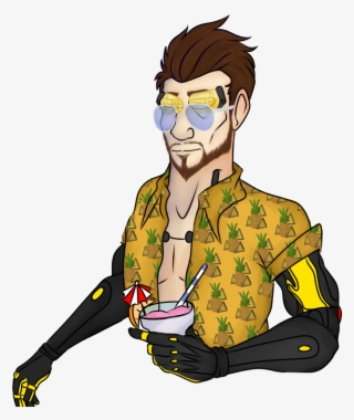 Jensen Just Chilling - Cartoon