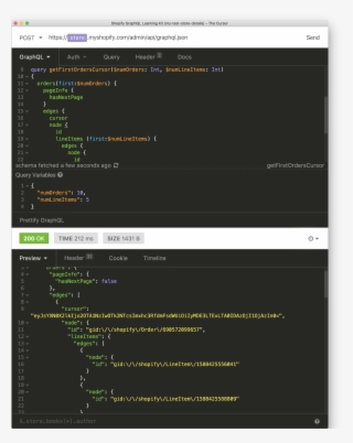 Shopify Graphql Learning Kit Select Cursor - Graphql