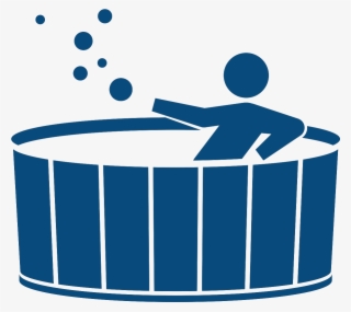 Compact Spas - Black And White Hot Tub Clip Art
