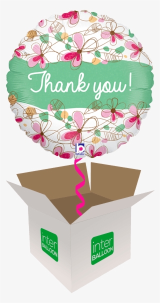 Floral Thank You - Balloon