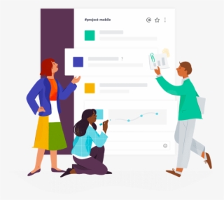 Embtel Solutions Project Mission - Slack Illustrations