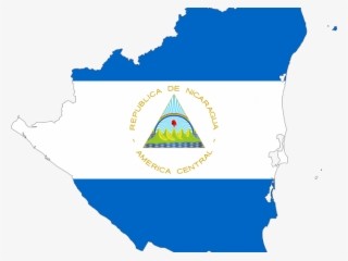 Map Flag Clipart Love - Bandera Nacional De Nicaragua