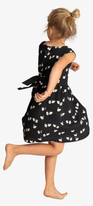 Em Sandy Dress Kids Swan Navy - Girl