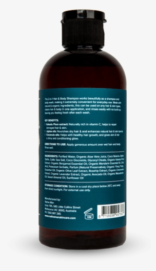 Natural Citrus Hair Body Shampoo - Bottle