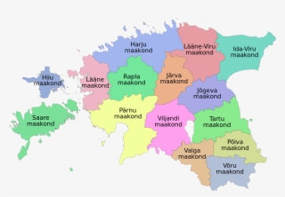 Tiedostoeesti Maakonnad 2006svg Wikipedia - Estonia Counties