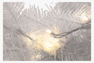 White Brush Garland Pre-lit 4 - Visual Arts