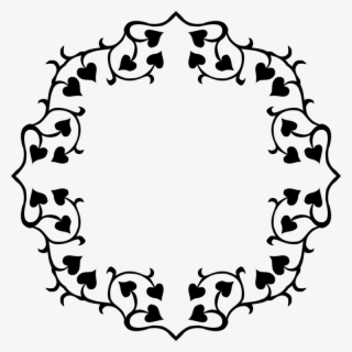 Borders And Frames Art Drawing - Black And White Border Design Png