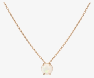 Simple Opal Necklace Yellow Gold Vermeil 14k Yellow - Gold Chain With Heart