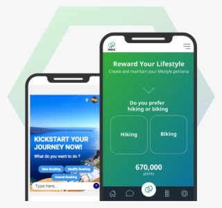 Noiz Cognitive Ad Display On Phone App Version Transparent - Smartphone