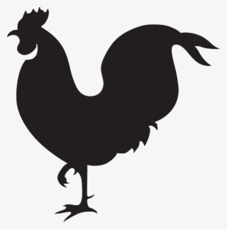 Sputnik Wall Clock Monochrome Living - Silueta De Gallos De Pelea